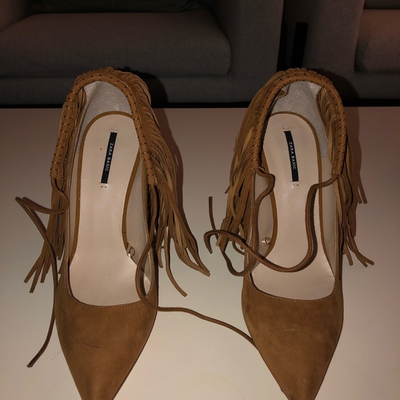 ZARA Fringe heels 40 EUR or 8.5 US - Picture 7 of 8